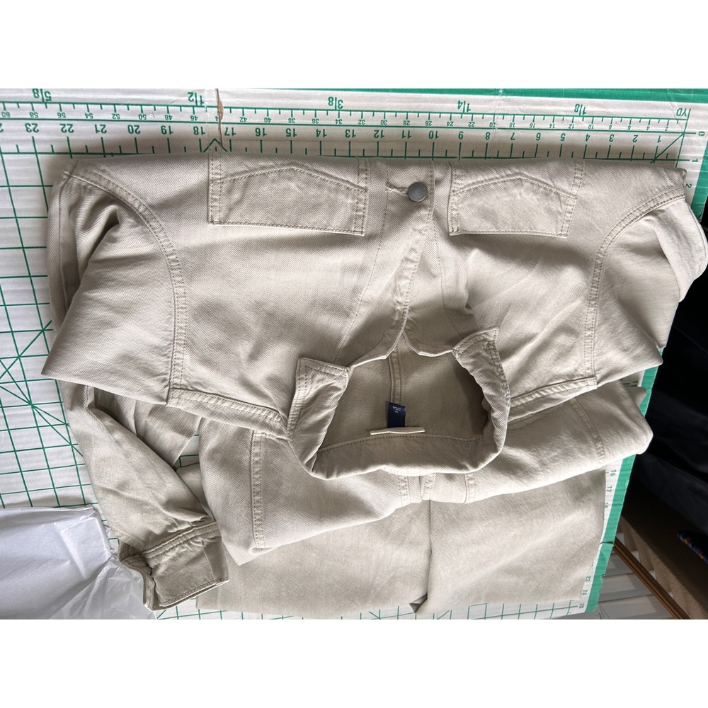 Universal Thread 10 Utility Jumpsuit Tan Boiler Suit Cotton Lyocell Workwear - Picture 5 of 15